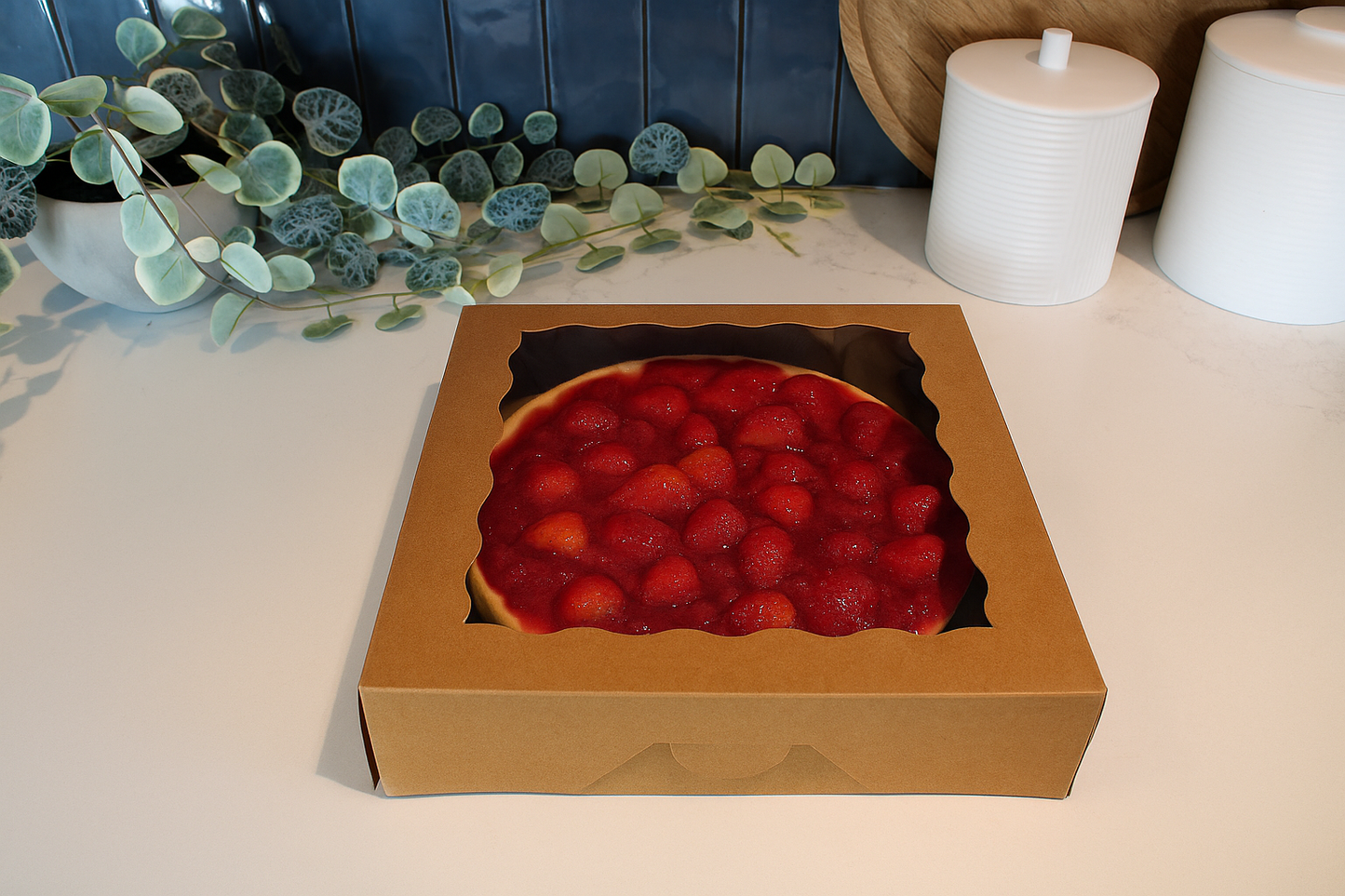 Classic 9" Cheesecake - Fresh Strawberry Topping